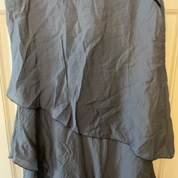 C.M.C. Color Me Cotton Click 3 Tier Tank Dress Gray Layered Sleeveless S NWT - Picture 3 of 8